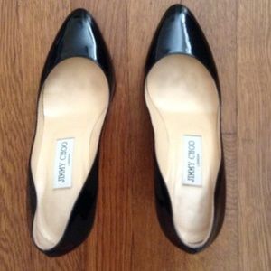 Jimmy Choo Black Patent Pumps Size US 6.5 Regular
